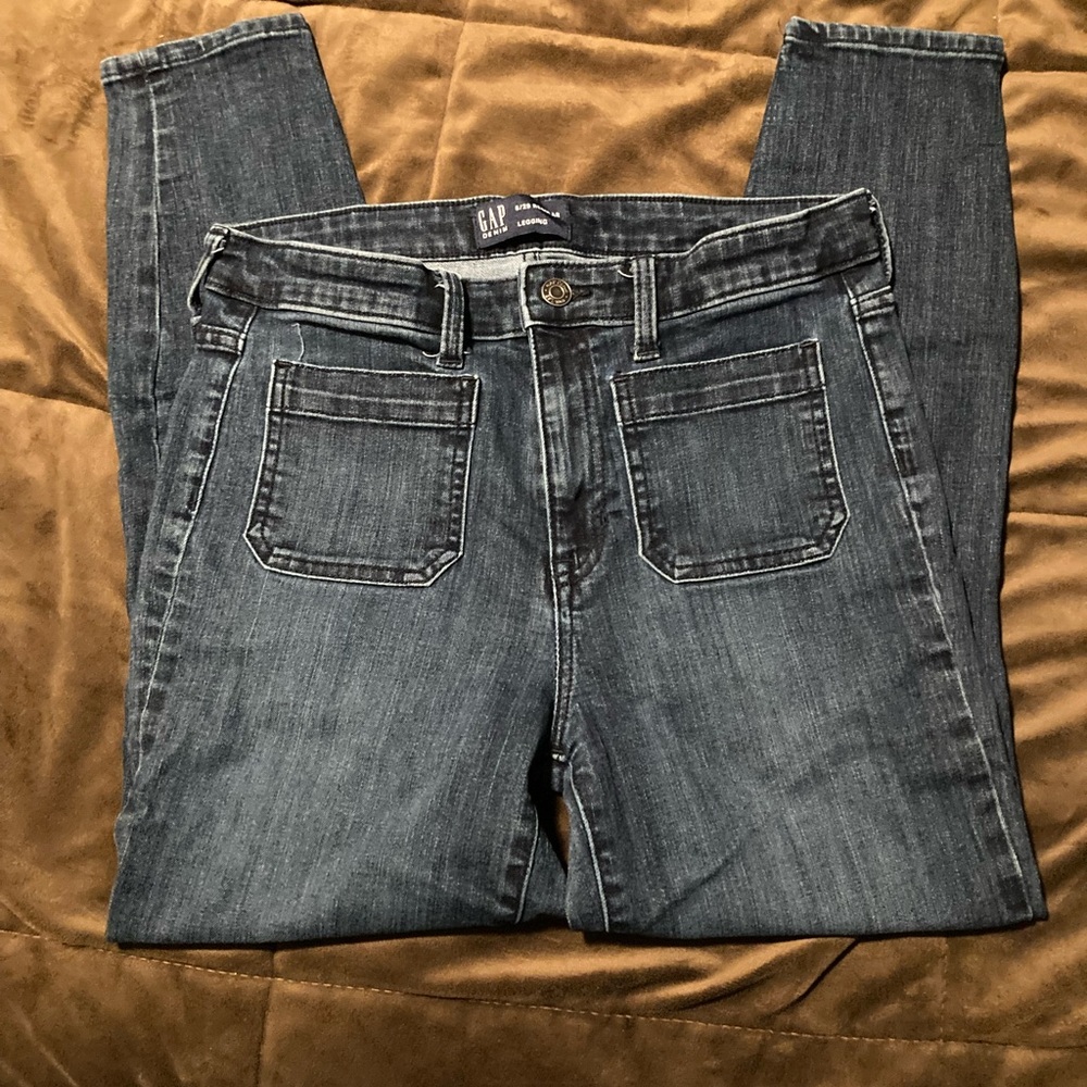 GAP brand, size 8/29, Women's Blue Jean leggings
